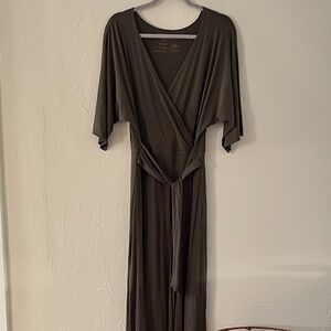 Indigo Luna Cariño X Hitomi Komorebi Forest Green Wrap Dress